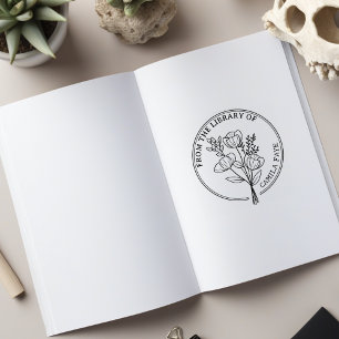 Custom Flower From the Library Of Rubber Stamp