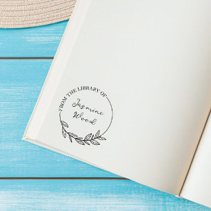 Custom Flower From the Library Of  Rubber Stamp