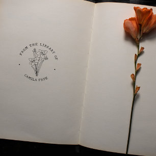 Custom Flower From the Library Of Rubber Stamp
