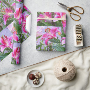 Custom Flower Pattern Gift or Craft Paper