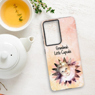Custom Flower Shape Photo Pastel Watercolor Samsung Galaxy Case