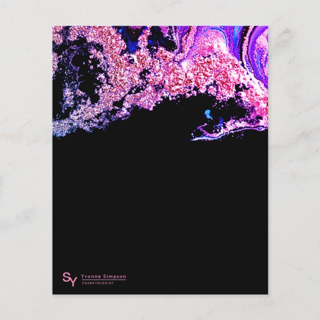 Custom FLYER Pink Purple Black Modern Template  (Front)
