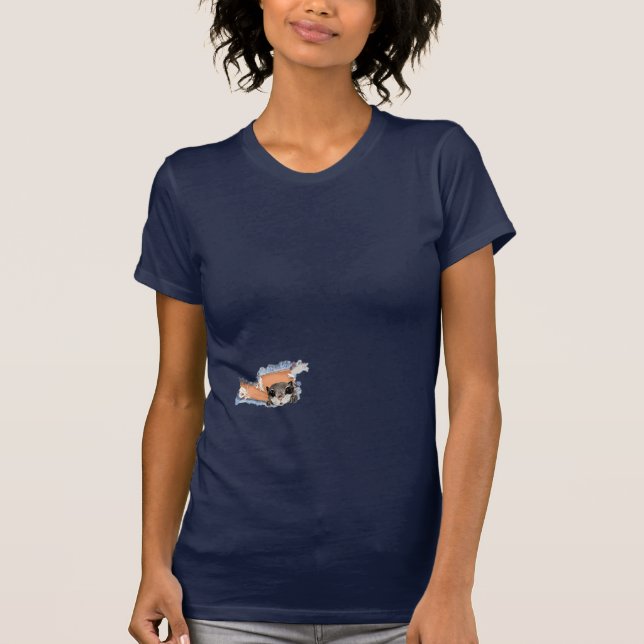 Custom Flying Squirrel Art T-Shirt (Front)