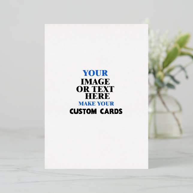 Custom Foil Invitations - Create Your Own Design (Standing Front)