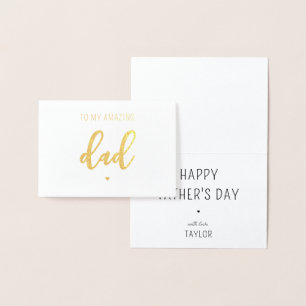 Custom Foil Modern Dad Father's Day Card
