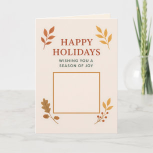 Custom Folded Holiday Card, Size: Standard, 5" x 7