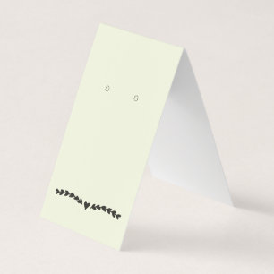 Custom Folded Jewellery Display Cards for DIY Punc