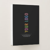 Custom Folders with Business Card Slot & Your Logo (Back)