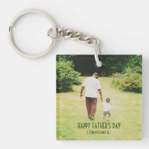 Custom Follow My Example Father Son Key Ring