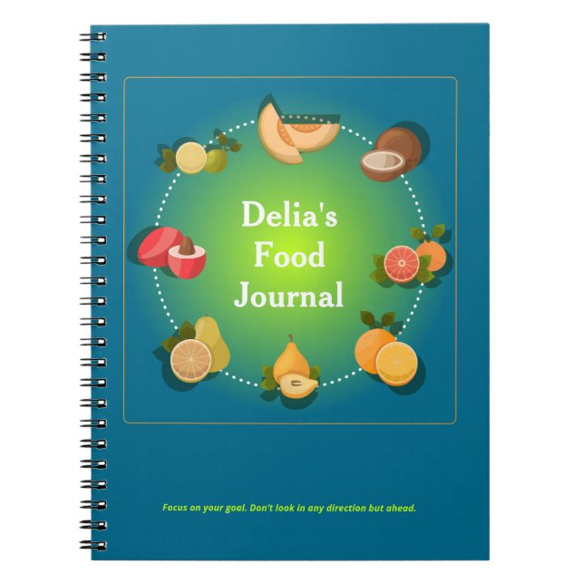 Custom Food Diet Health Journal (Front)