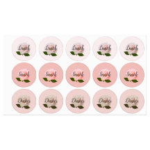 Custom Food Waterproof Labels With Roses