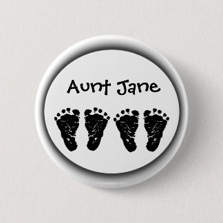 Custom Foot Prints 6 Cm Round Badge