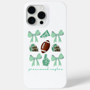 Custom Football Bow Custom School , iPhone 15 Pro Max Case