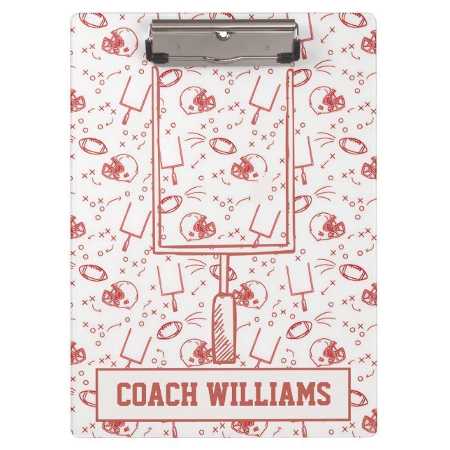 Custom Football Coach Clipboard Illustrated Sports (Front)