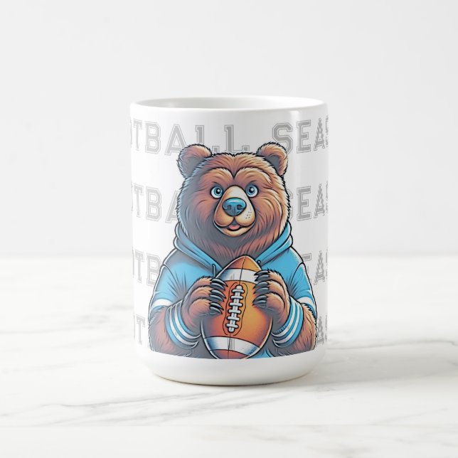 Custom Football Coffee Mug (Center)