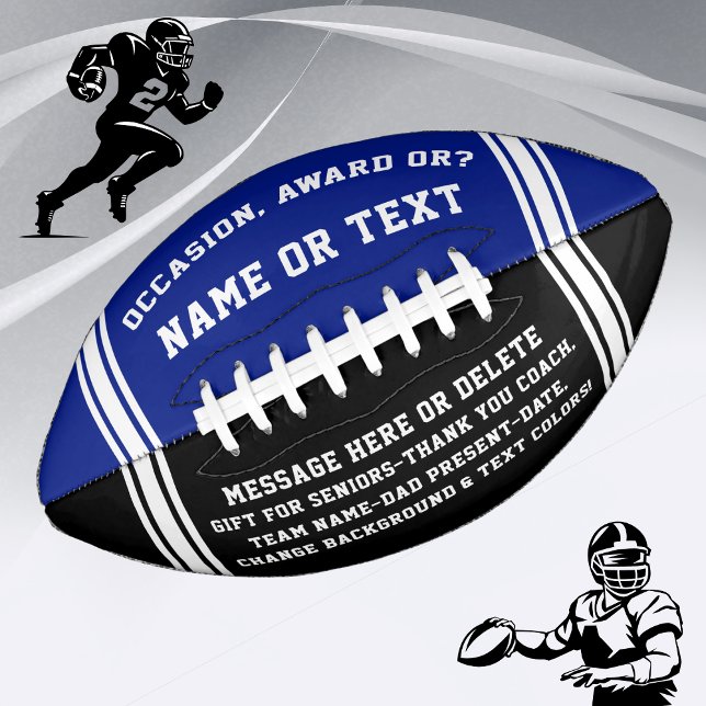 Custom Football Gifts for Seniors, Coaches, Dad... American Football (Custom Made Football. Football senior night gift ideas, Personalized Football Coach Gifts. Football.)