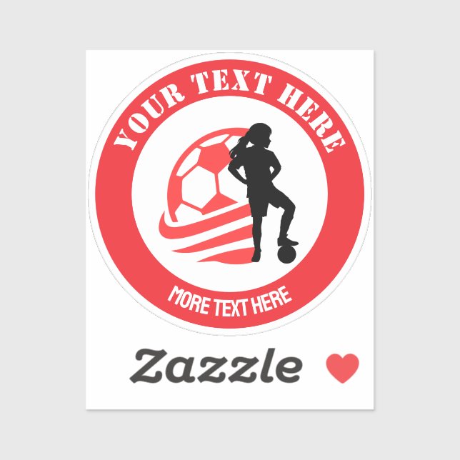 Custom Football Girl kid's Football Birthday Party (Sheet)