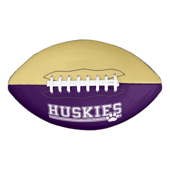 Custom Football-Huskies American Football (Front)