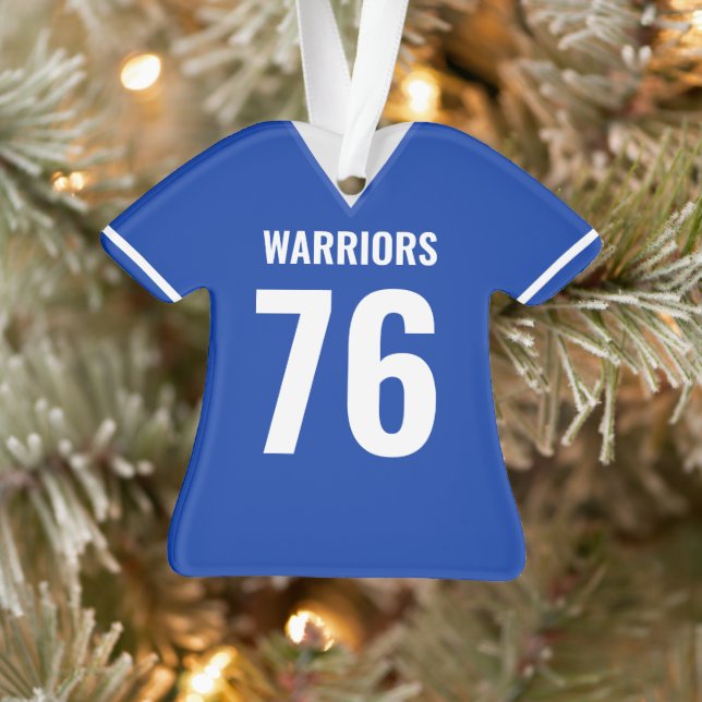 Custom Football Jersey Ornament (Tree)
