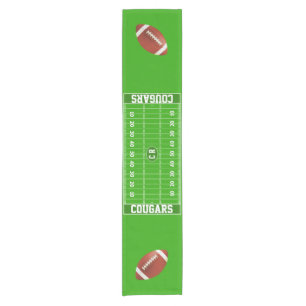 Custom Football Party Short Table Runner