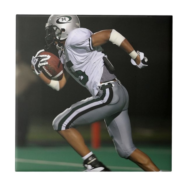 Custom Football Photo Sports  Tile (Front)