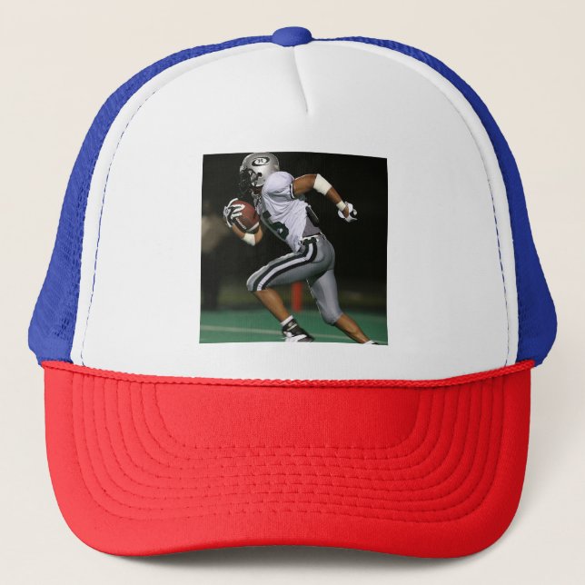 Custom Football Photo Sports  Trucker Hat (Front)