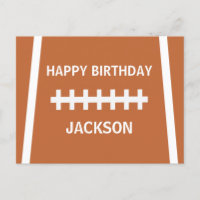 Custom Football Player Ball Sports Happy Birthday