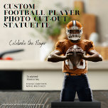 Custom Football Player Photo Cutout Statuette<br><div class="desc">Capture the excitement of the game and celebrate your football star with a Custom Football Player Acrylic Photo Cut Out! Imagine the thrill of seeing your favourite player immortalised in a striking acrylic cut-out that captures every detail of their gear and intensity. Getting started is simple: Remove the Background: Use...</div>