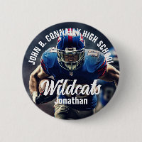Custom Football Player Photo High School Spirit
