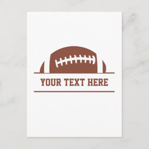 Custom Football Postcard