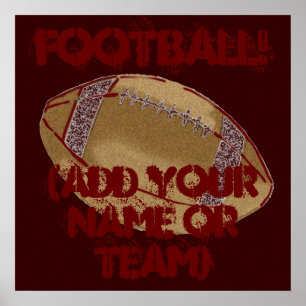 Custom Football Poster