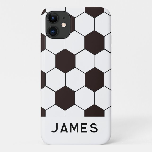 Custom Football Soccer Footballer birthday Case-Mate iPhone Case (Back)