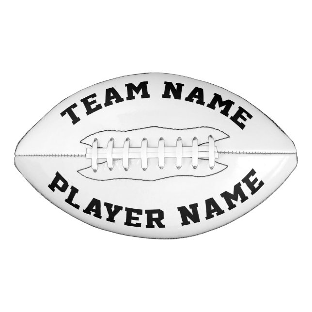 Custom Football Team and Player Name Personalised American Football (Front)