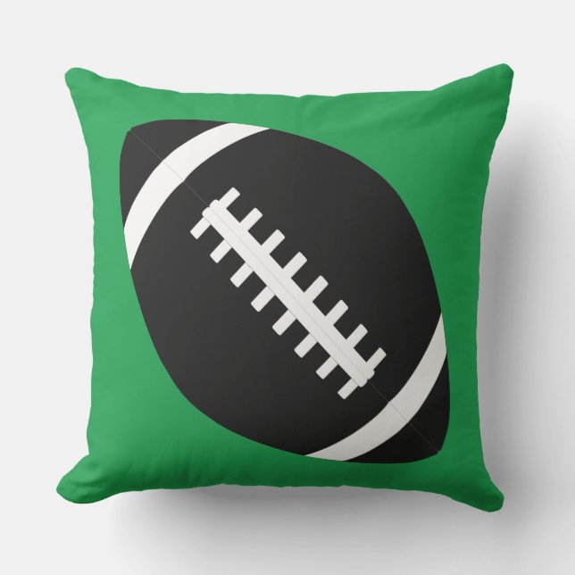 Custom Football Team Colour Outdoor Pillow Cushion (Front)