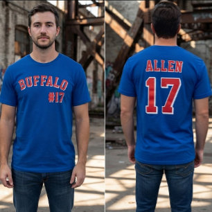 Custom Football Team Name Number Font and Back T-Shirt