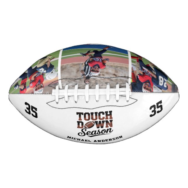 Custom Football Touchdown Photo Collage  American Football (Front)