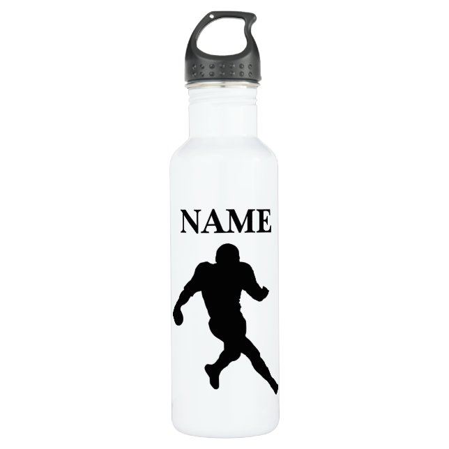 Custom Football Water Bottle (Front)