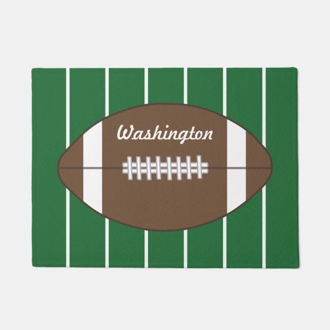Custom Football Welcome Doormat Rug (Front)