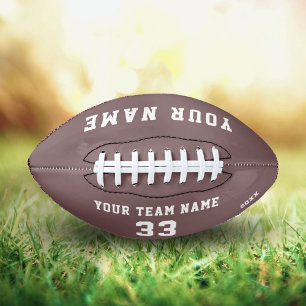 Custom Football with Name, Number and Team Name American Football