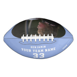 Custom Football with Name, Number, Team and Photo American Football