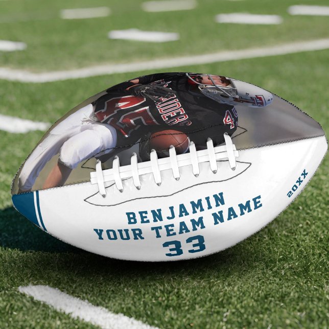Custom Football with Name Number Team and Photo American Football (Creator Uploaded)