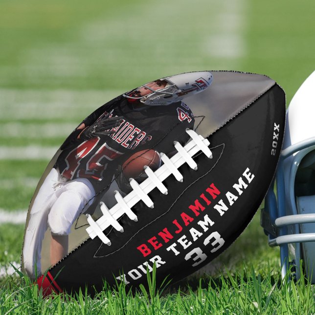 Custom Football with Name, Number, Team and Photo American Football (Creator Uploaded)