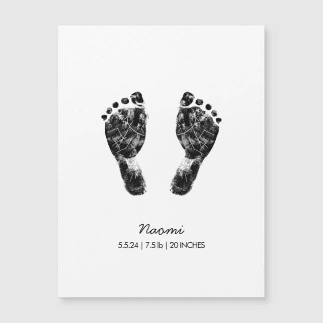 Custom Footprint  | Upload Your Baby Footprint To  (Front)