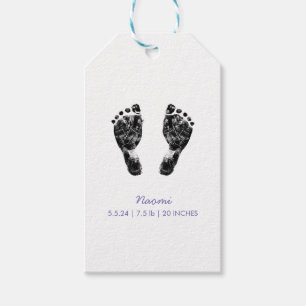 Custom Footprint Upload Your Baby Footprint To Gift Tags