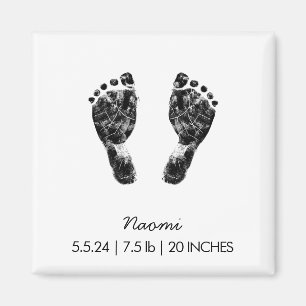 Custom Footprint    Upload Your Baby Footprint To  Magnet