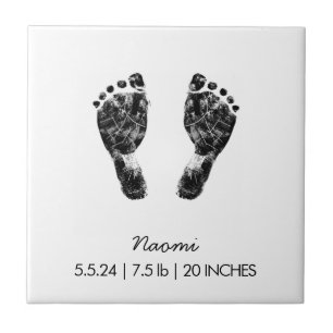 Custom Footprint Upload Your Baby Footprint To Tile