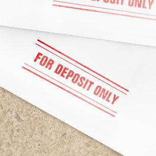 Custom For Deposit Only Business Self-inking Stamp