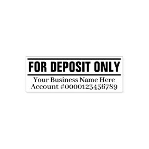 Custom "For Deposit Only" Self-Inking Bank Stamp