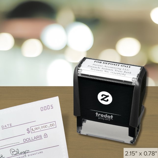 Custom For Deposit Only Stamp (4 Lines) (Creator Uploaded)