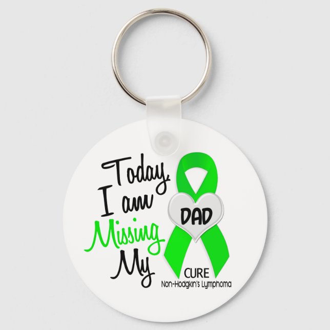 Custom For Olivia Missing My Dad Lymphoma Key Ring (Front)